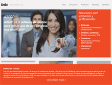 Tablet Screenshot of linkinformatica.com